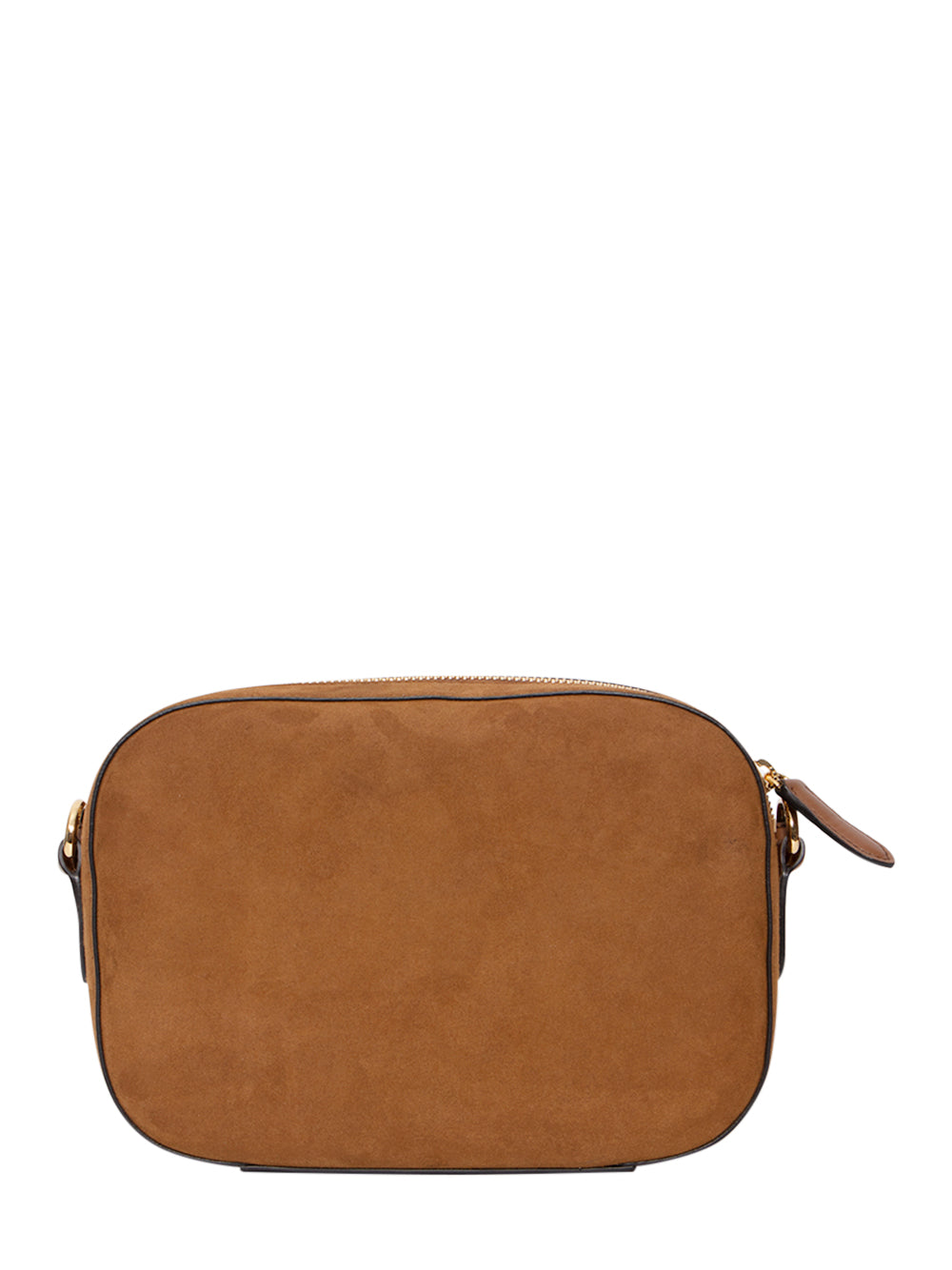 Logo Crossbody Camera Bag (Suede Brandy)