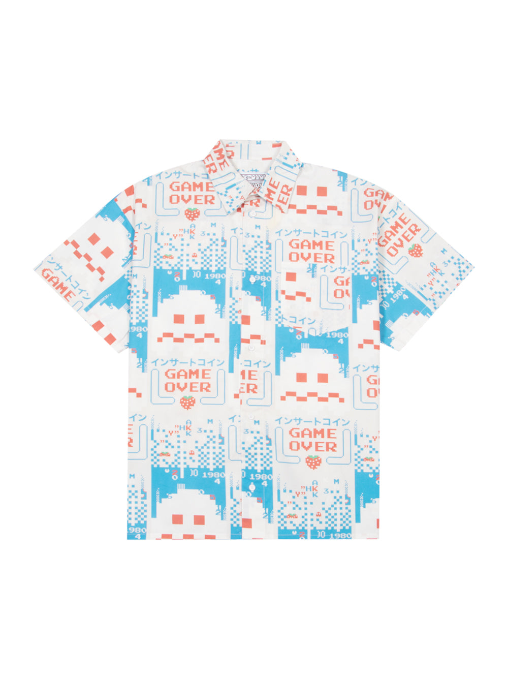 Short Sleeves Printed Shirt 06 Glitch Ghost