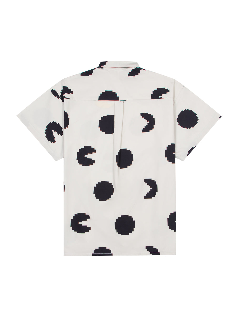 Short Sleeves Printed Shirt 04 Pois Black