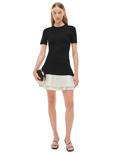 Lorin S/s Mini Dress Black Multi