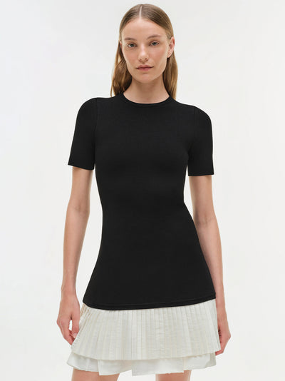 Lorin S/s Mini Dress Black Multi