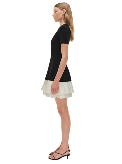Lorin S/s Mini Dress Black Multi