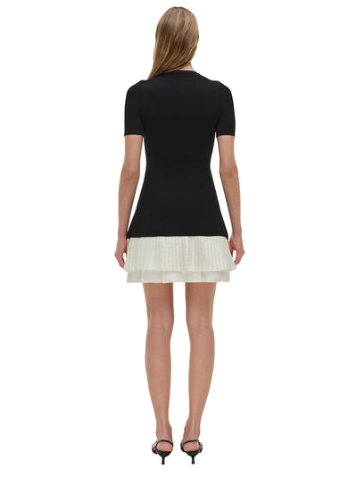 Lorin S/s Mini Dress Black Multi