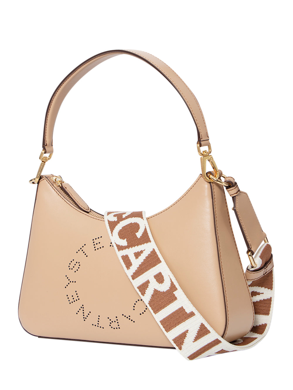 Logo Crossbody Shoulder Bag (Fawn)