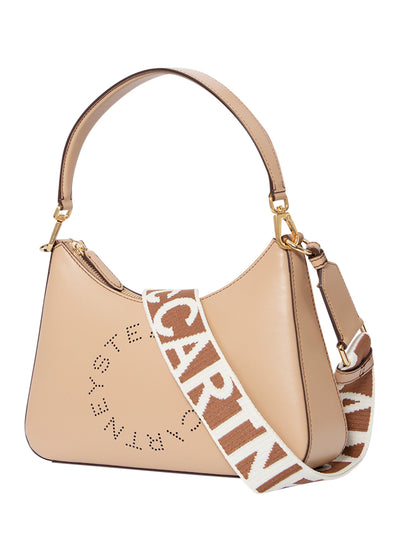 Logo Crossbody Shoulder Bag (Fawn)