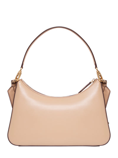 Logo Crossbody Shoulder Bag (Fawn)