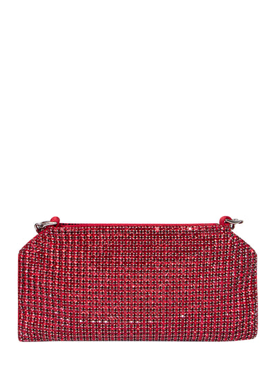 Falabella Crystal Mesh Crossbody Bag (Crystal Red)