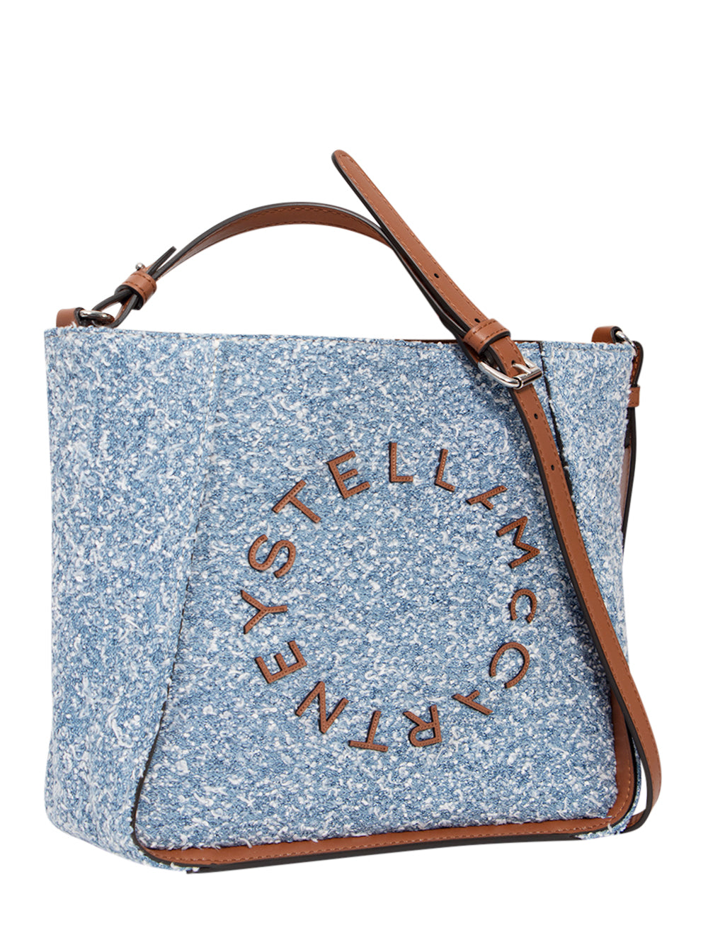 Logo Crossbody Bag (Denim Tweed Light Blue)