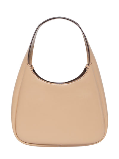 Logo Slouchy Hobo Tote Bag (Fawn)