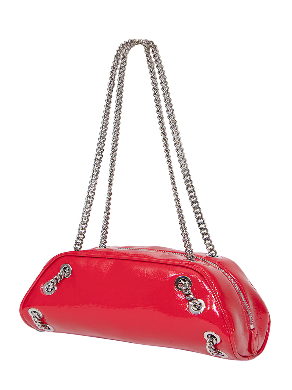 Falabella Bowling Shoulder Bag (Crinkled Red)