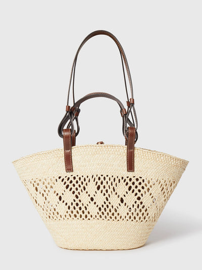 Small Basket Eco Iraca Palm Natural/tan