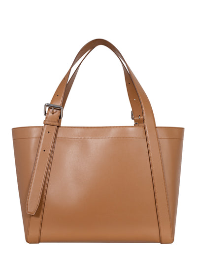 Logo Belt Crossbody Tote Bag (Bik Ginger)