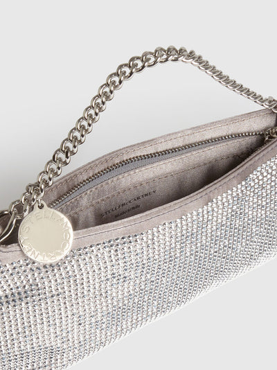 Falabella Crystal Crossbody Bag Silver