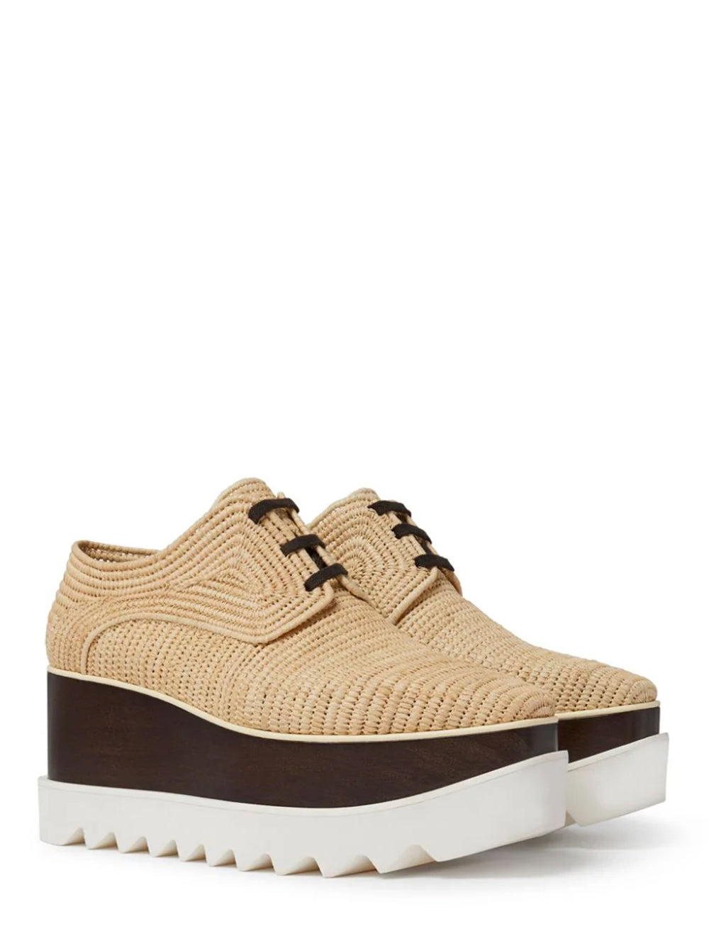 Elyse Raffia Platform Sneaker Loafers Naturale