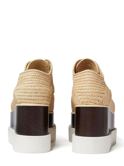 Elyse Raffia Platform Sneaker Loafers Naturale