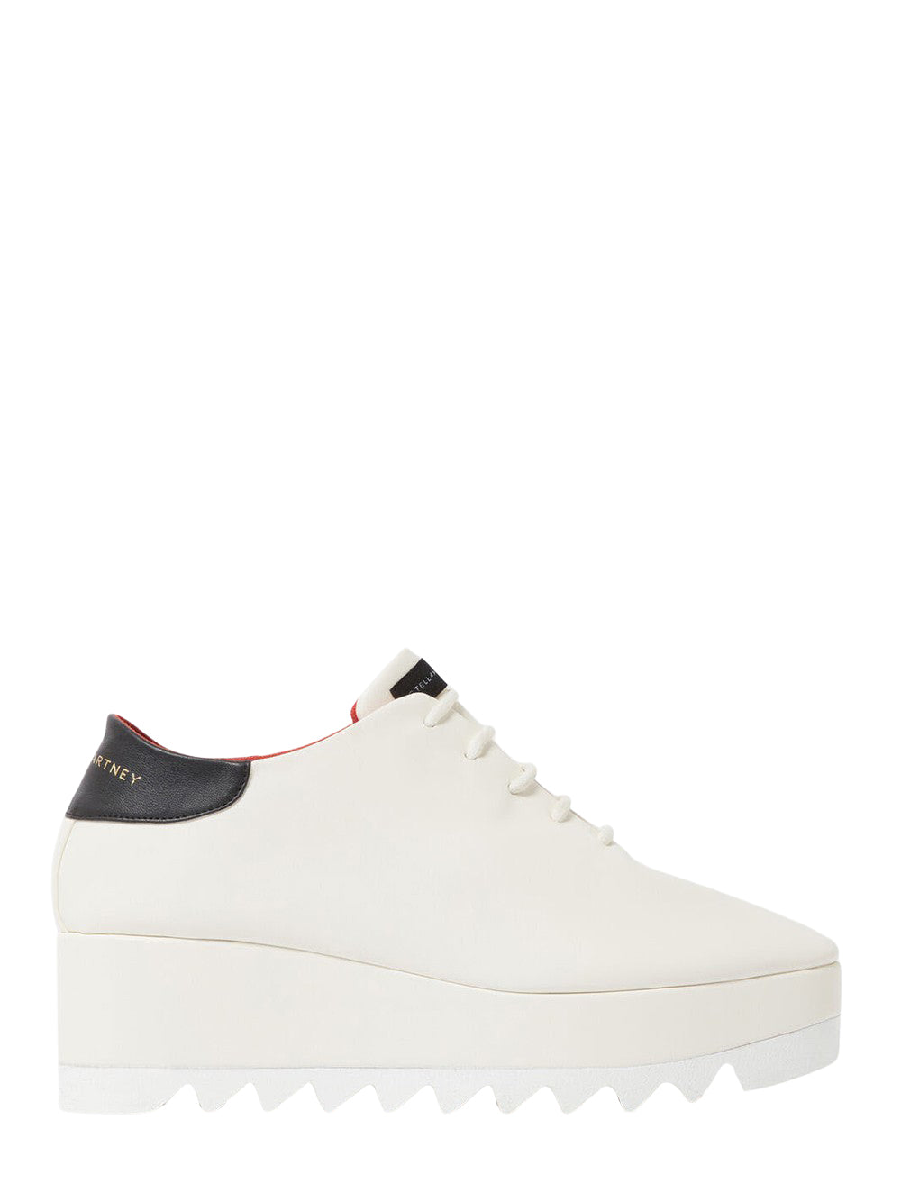 Sneak-Elyse Lace-Up Platforms Ivory