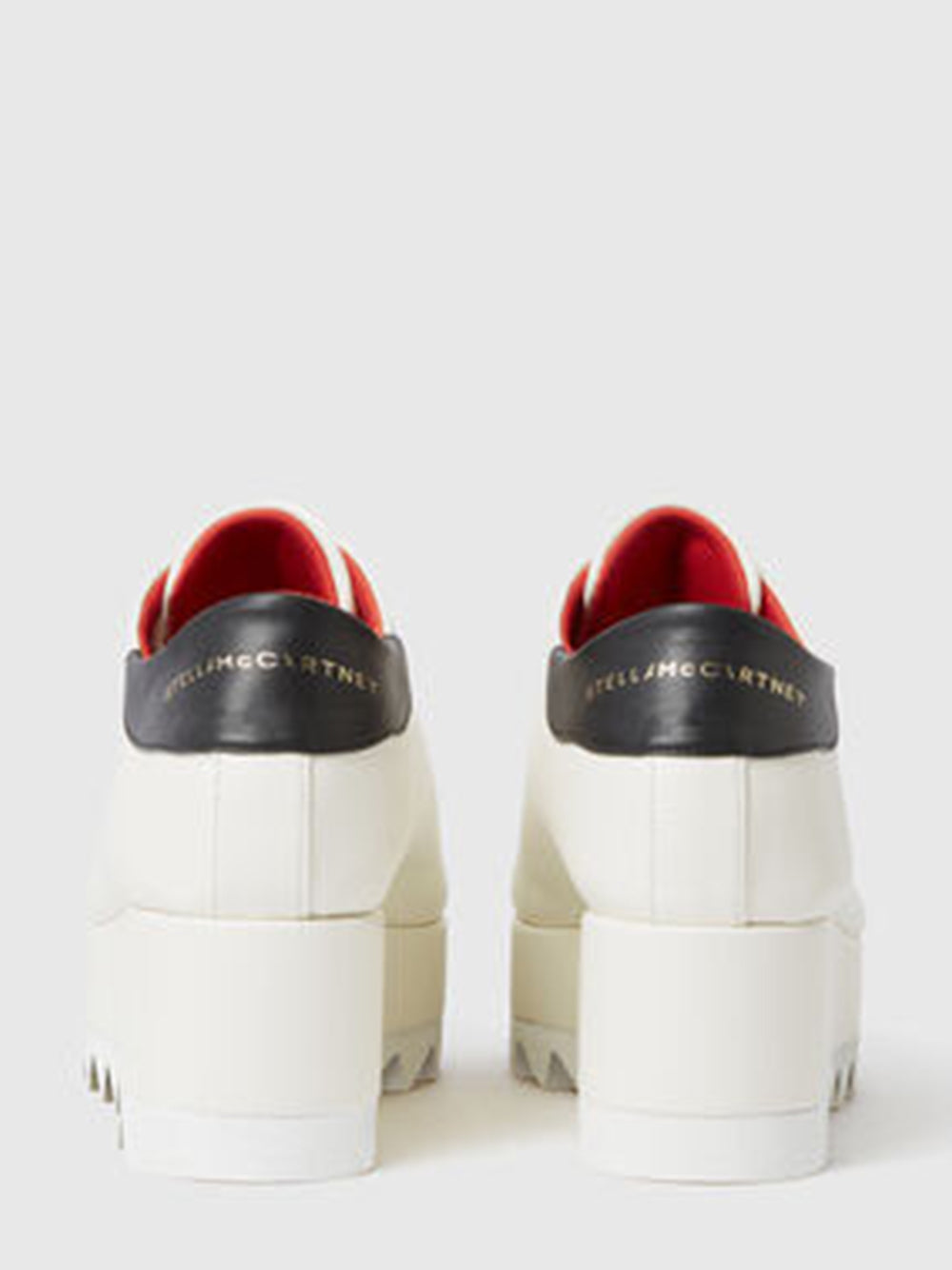 Sneak-Elyse Lace-Up Platforms Ivory