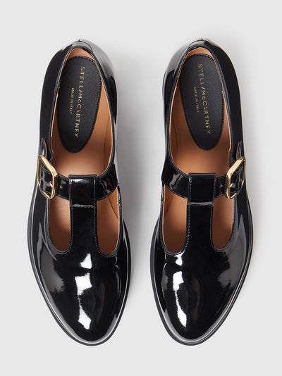 Elyse T-Bar Platform Mary Janes Black