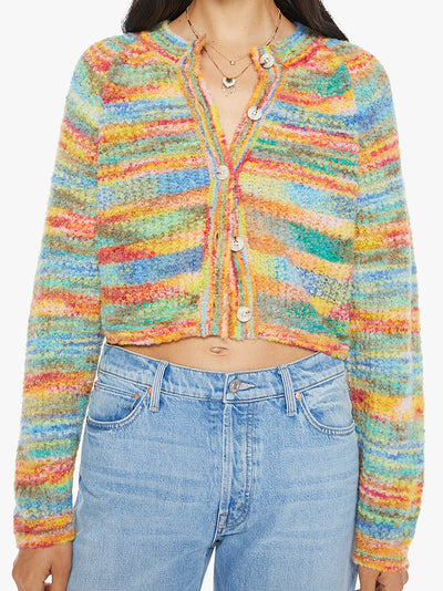 The Raglan Crop Cardigan (Fancy Fade)