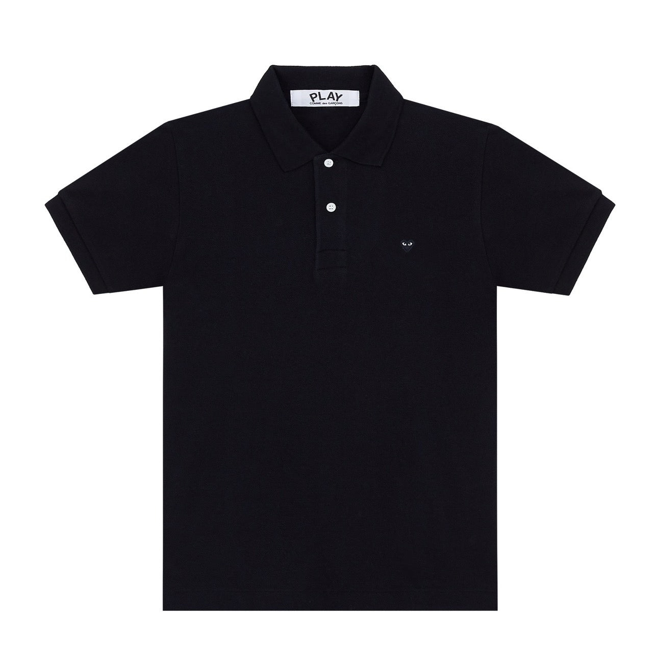 Polo Shirt With Little Black Emblem Men (Black)