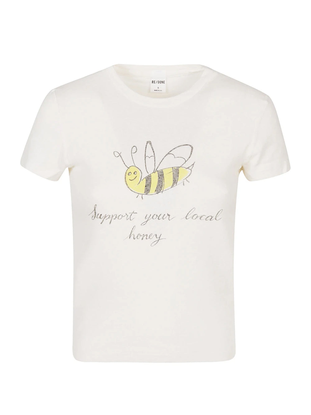 90s Baby Tee Local Honey (Vintage White)