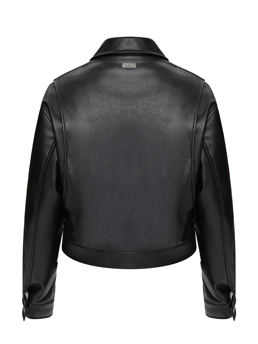 Choices Faux Leather Jacket Black