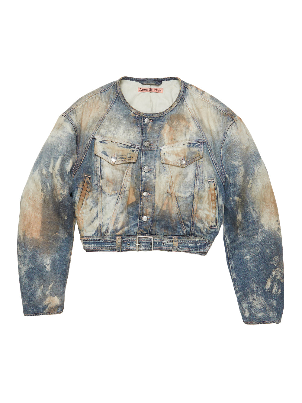 Cropped Denim Jacket (Mid Blue)