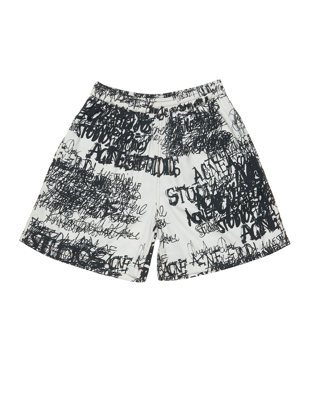 Printed Shorts (Light Grey/Black)