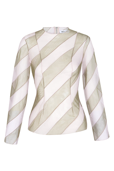 ACT-N_1-Diagonal-Texture-Shirt-Pink-Green-1