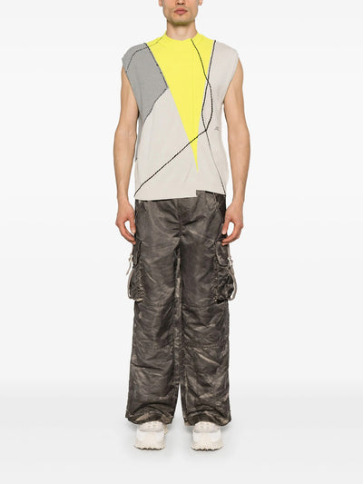 Overstitch Vest Beige
