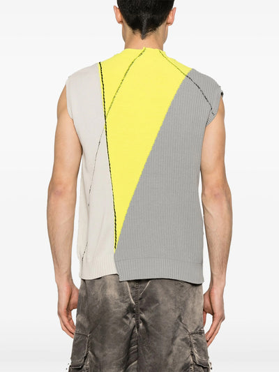 Overstitch Vest Beige