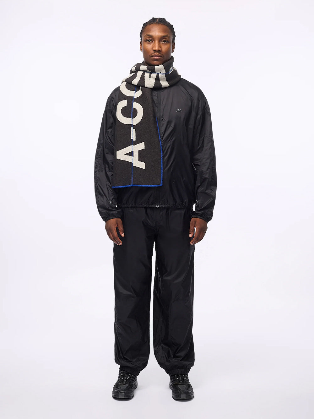 Typographic Scarf Grey