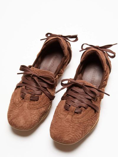 Lace-Up Shoes Brown
