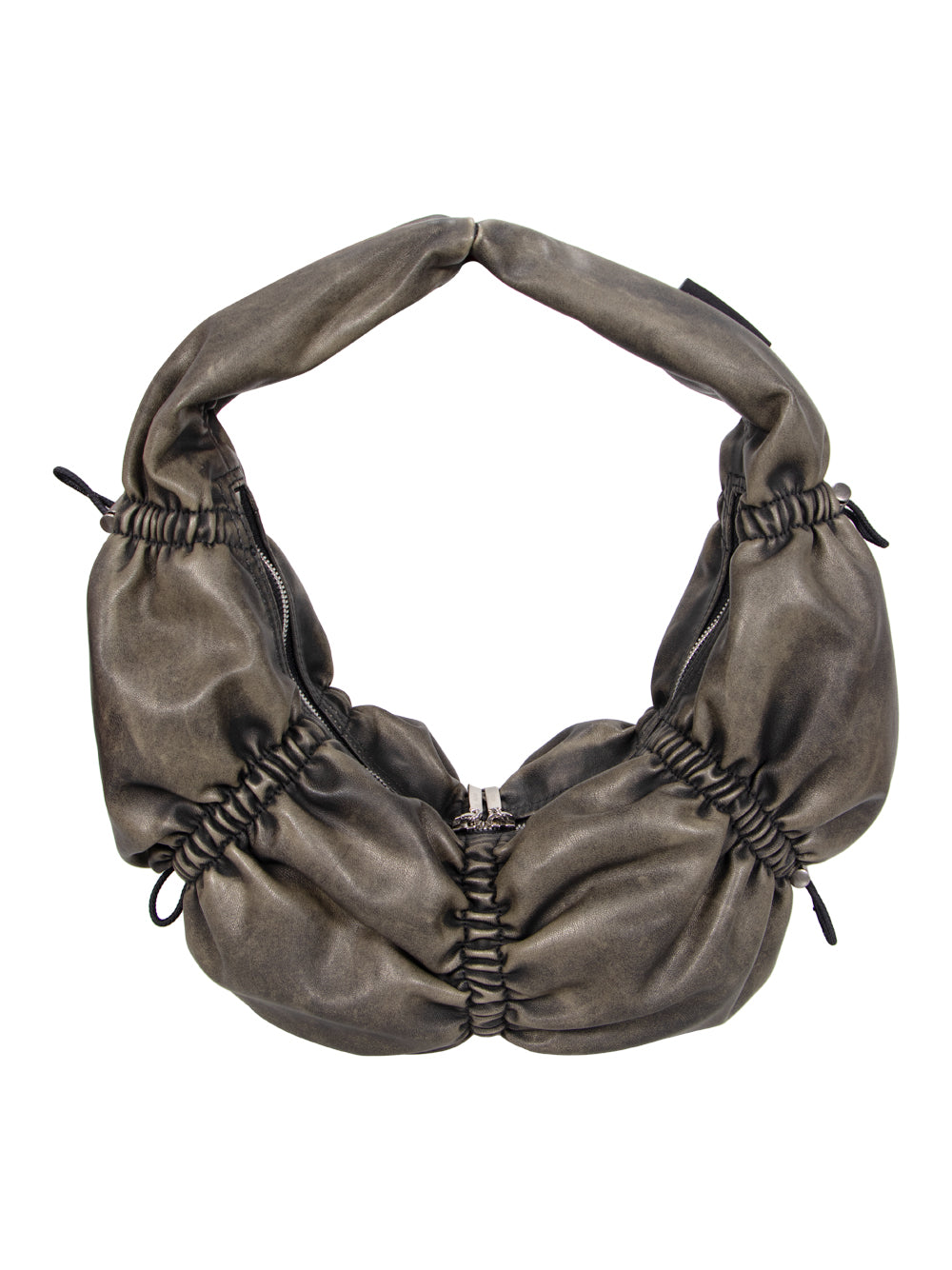 Dumpling Faux Leather Bag (Khaki)