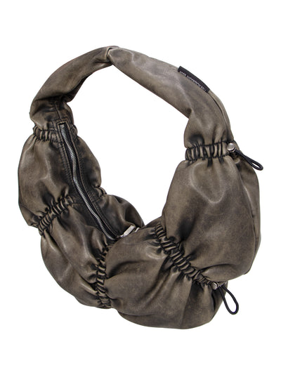 Dumpling Faux Leather Bag (Khaki)