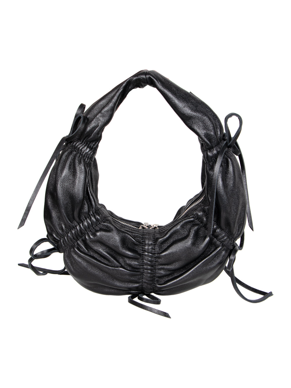 BELL Small Dumpling Leather Bag (Black)