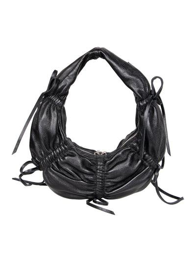BELL Small Dumpling Leather Bag (Black)