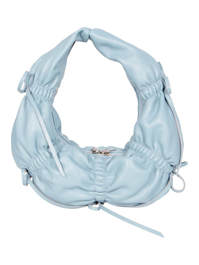 Small Dumpling Leather Bag (Sky Blue)