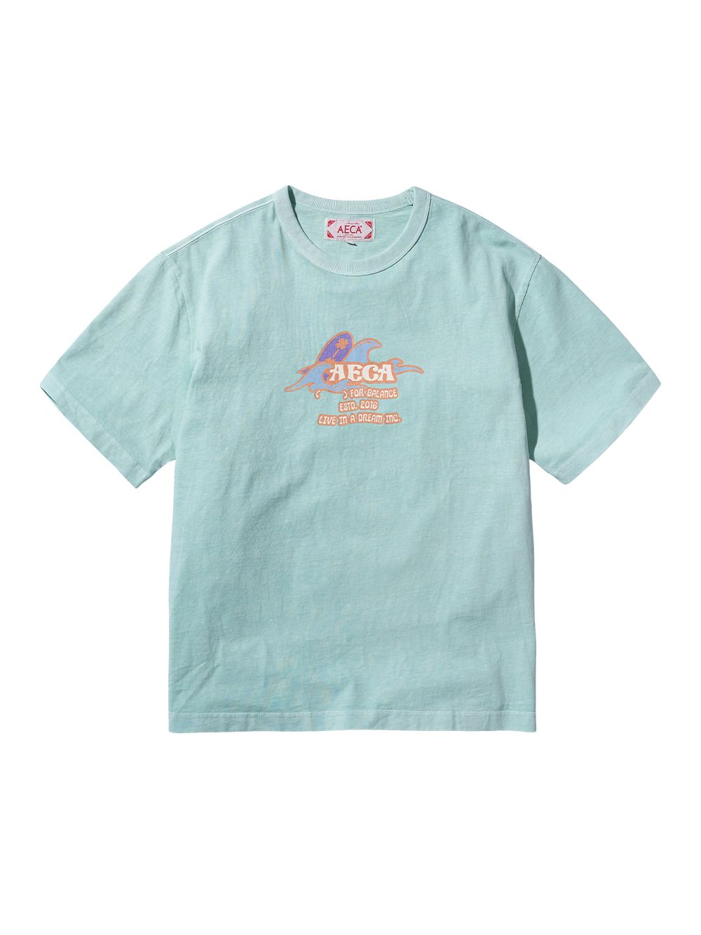 AECA Wave Half Sleeve Washed (Mint)