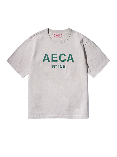 AECA Big Logo Tee (Oatmeal/Green)
