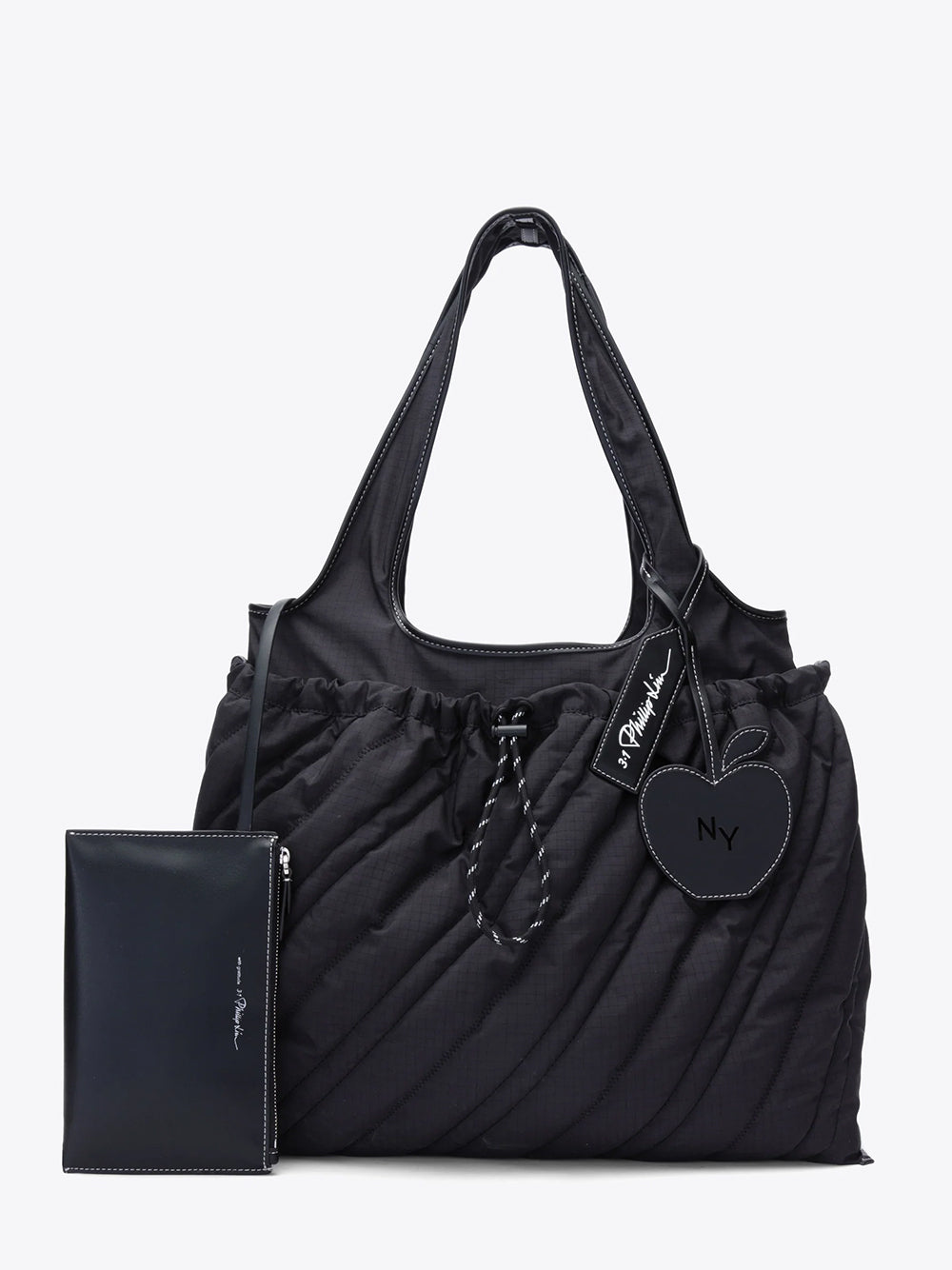 Quilted Market Tote (Black)