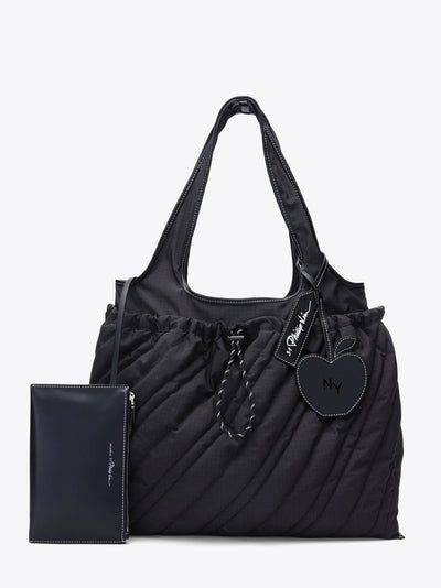 Quilted Market Tote (Black)