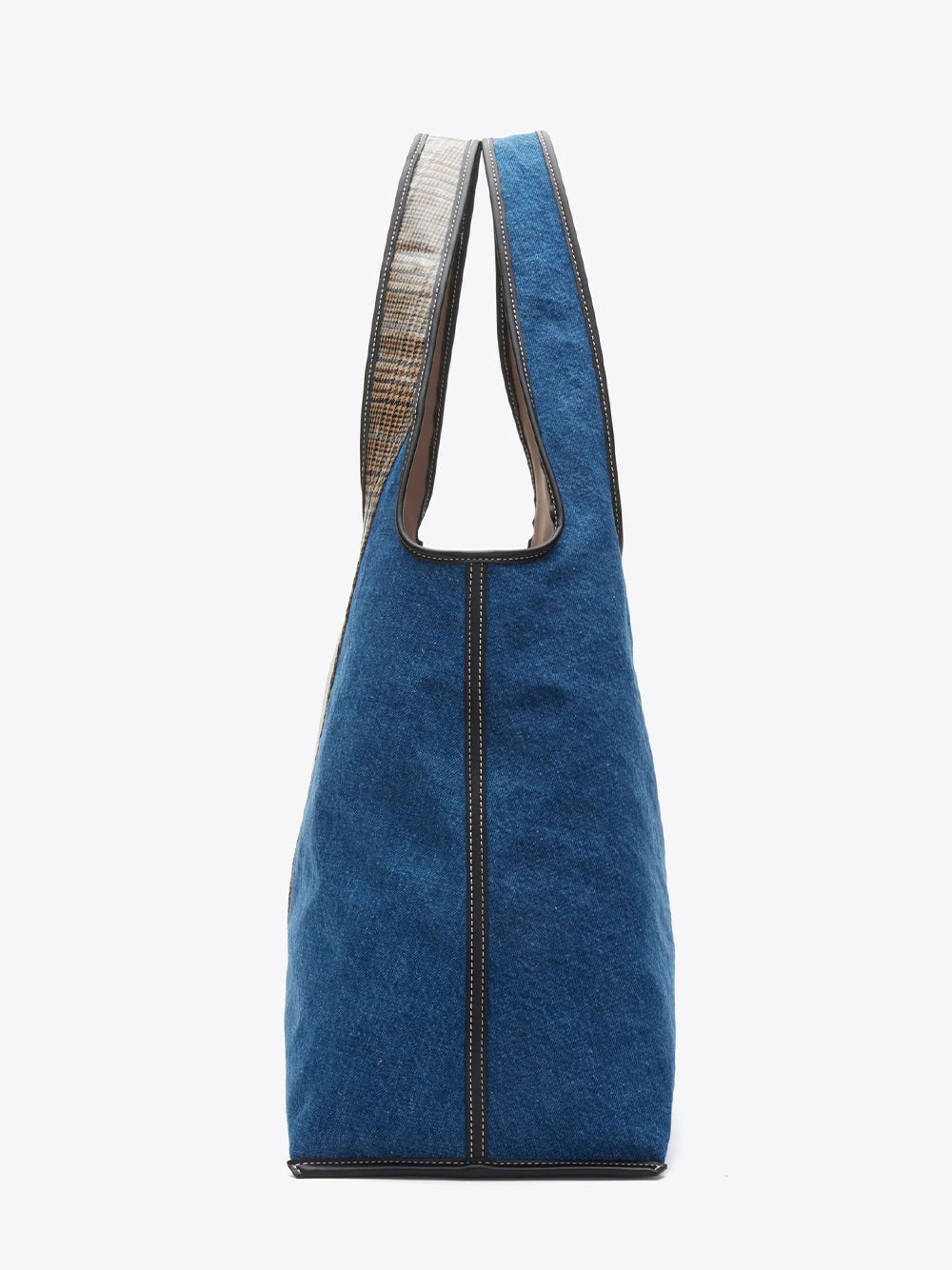 Patchwork Denim Market Tote Indigo Multi