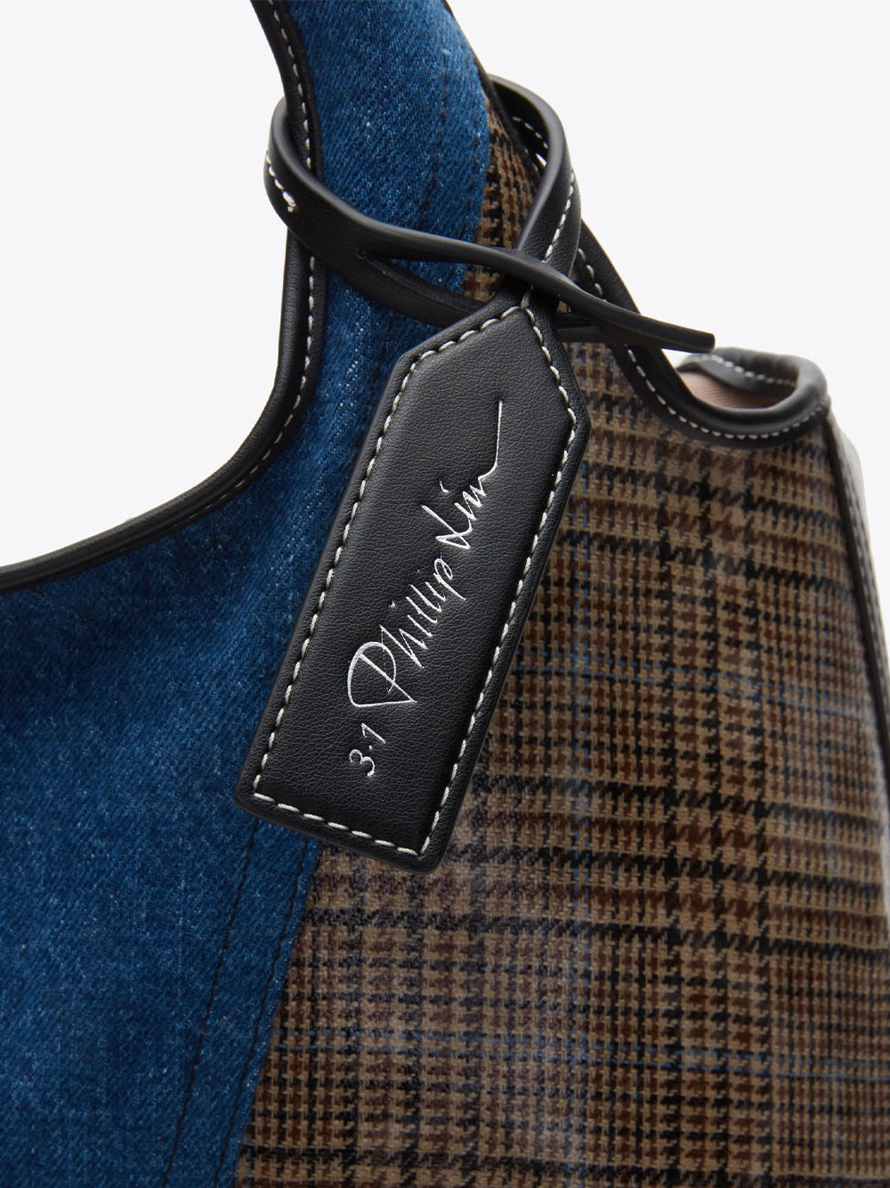 Patchwork Denim Market Tote Indigo Multi