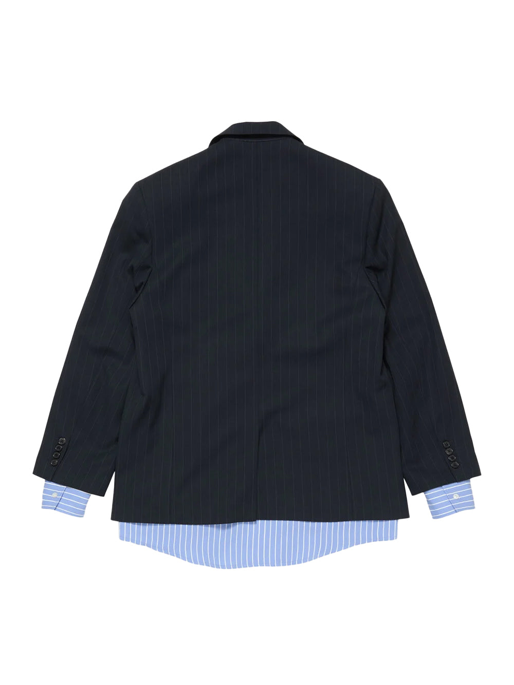 Layered Suit Jacket Navy
