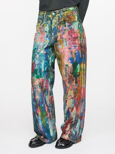Baggy Fit Jeans - 1981F Blue/Multi