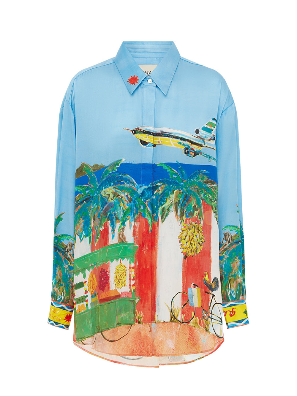 All Aboard Silk Shirt (Multi)