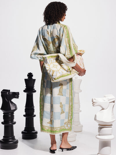 Checkmate Linen Shirtdress (Multi)