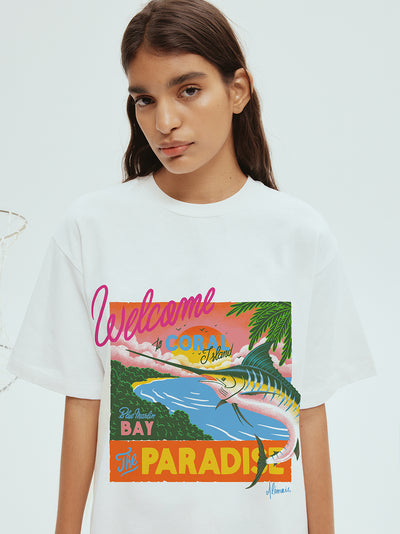 Coral Bay Tee (Cream)