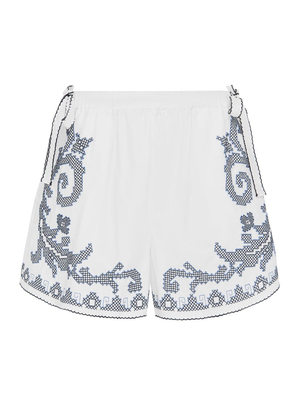 Hazel Embroidered Short (White)
